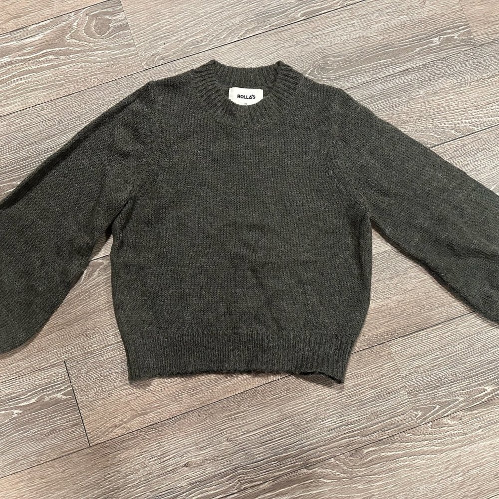 Gray Womens Rolla Mohair Sweater